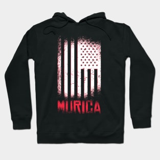 Murica American Flag Hoodie